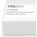 Sterlitech PTFE Unlaminated Membrane Filters, 0.45 micron, 13mm, PK50 PTU0451350